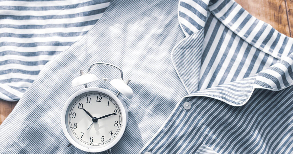 簡単手軽な快眠法　パジャマで入眠儀式